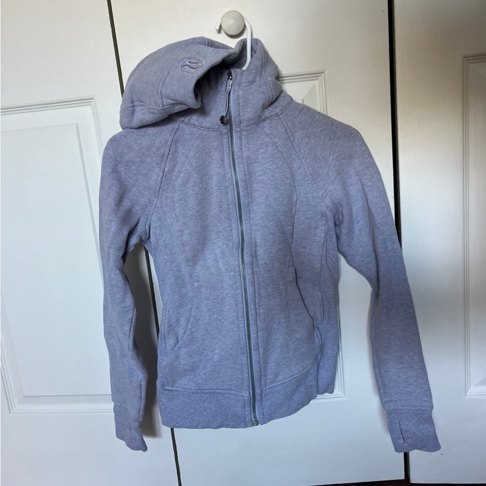 Lululemon Lavender Zip-Up Scuba Full-Length Jacket